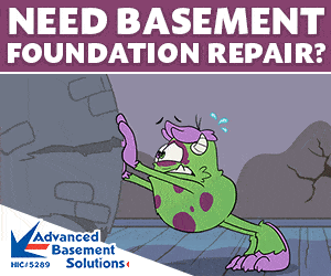 Advanced Basement Foundation Repair bowed wall digital ad