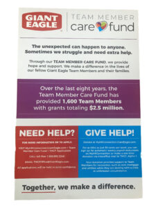 Giant Eagle Care Fund Poster