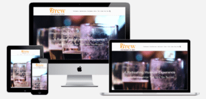 Brew Museum of Beer website mockups on devices