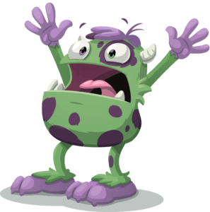 Monster in the basement mascot for advanced basement solutions